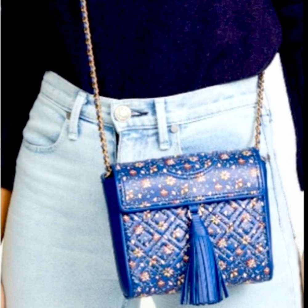 ✨EUC✨Tory Burch Fleming Printed Box Crossbody bag